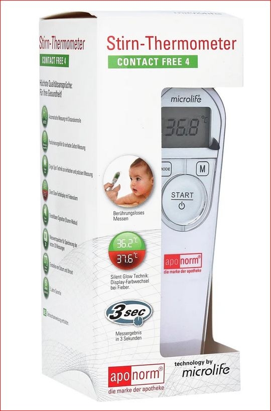 Forehead and ears thermometer